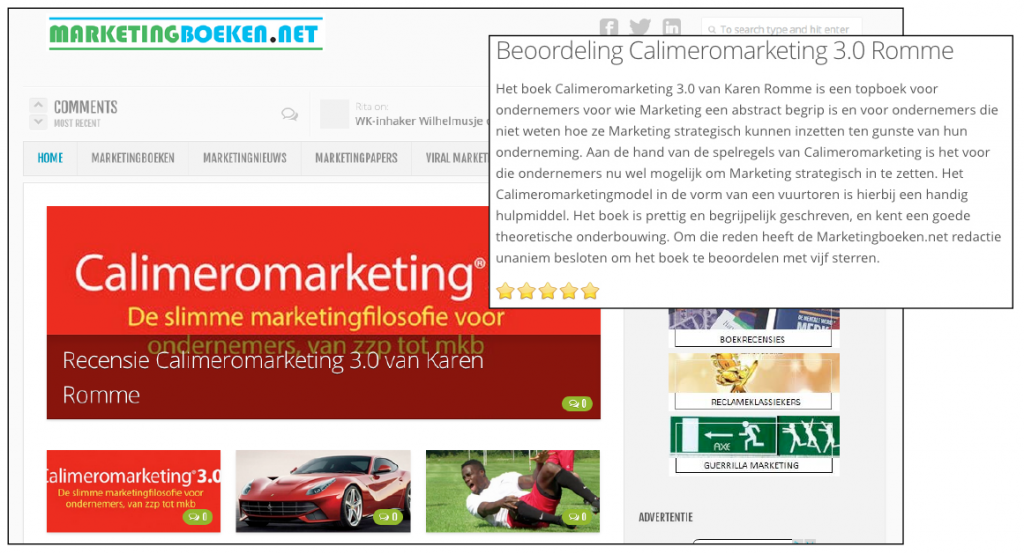 Recensie Calimeromarketing 3.0 op Marketingboeken.net