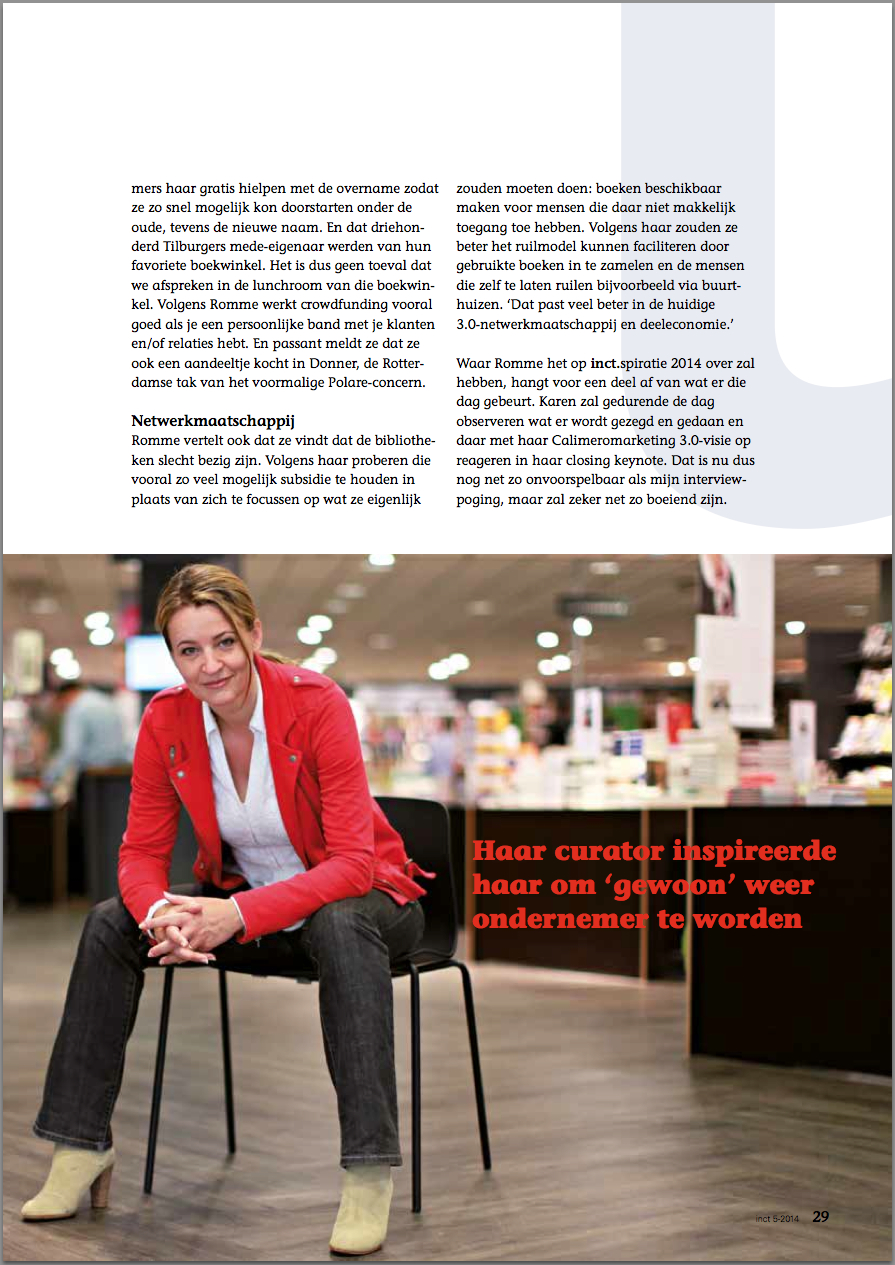 Calimero en het boekenvak in inct.magazine tekst david huijzer foto Anna Green pagina 2